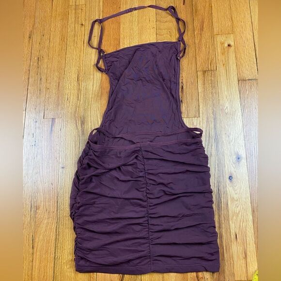 🪦 NWT Tick Tock Mesh Mini Dress chocolate size medium - Picture 4 of 9